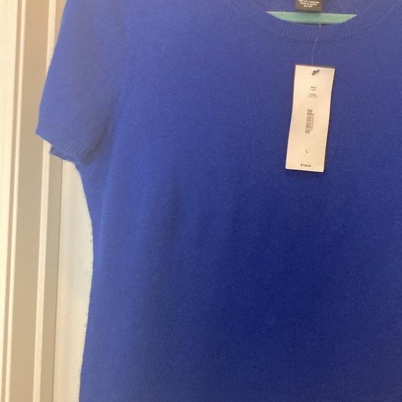 100% cashmere top royal blue Bloomingdale’s - Picture 10 of 10